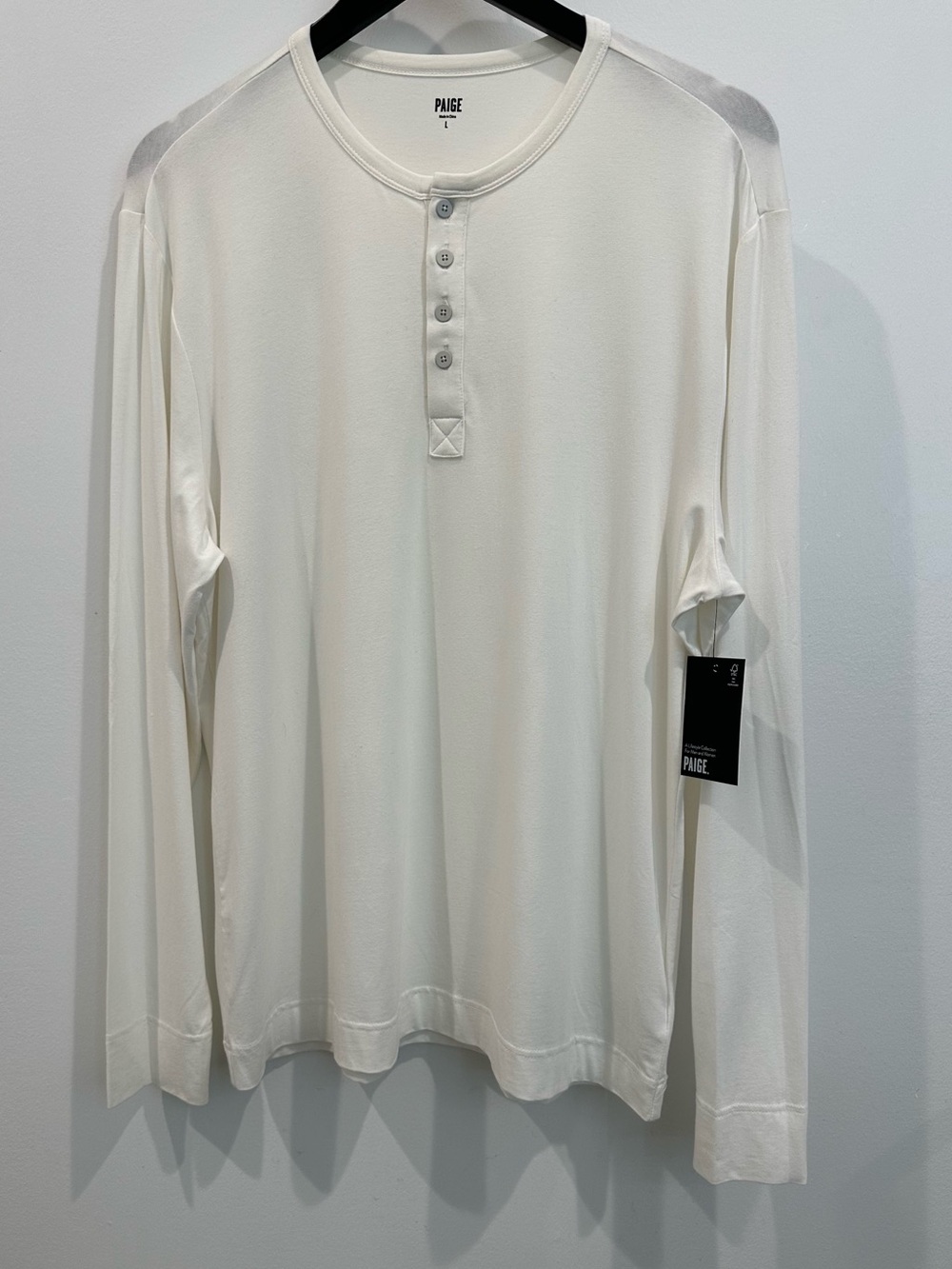 PAIGE Men’s Garrett Long-Sleeve Henley Tee
